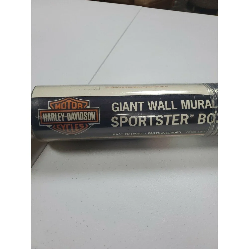 GIANT 6 ft x 9 ft HARLEY DAVIDSON Motorcycles Wall Mural Sportster Box Car NEW